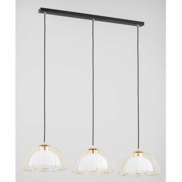 Alfa Nersy 62431 závěsná lampa 3x15W E27 zlatá/bílá
