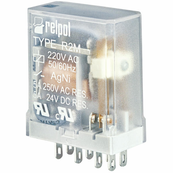 Relpol Miniaturní průmyslové relé 2P 5A IP40 R2M-2012-23-...