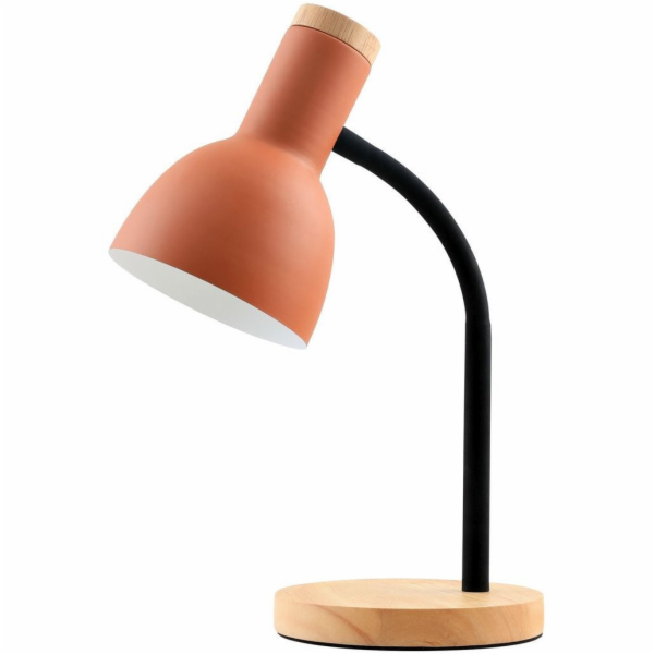 Italux Stolní lampa Senza TB-37263-OG 1x5W E27 dřevo/oran...