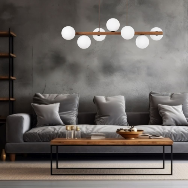 TKKRYWULT Závěsná lampa TK Lighting Estera 10272 7x6W G9 ...