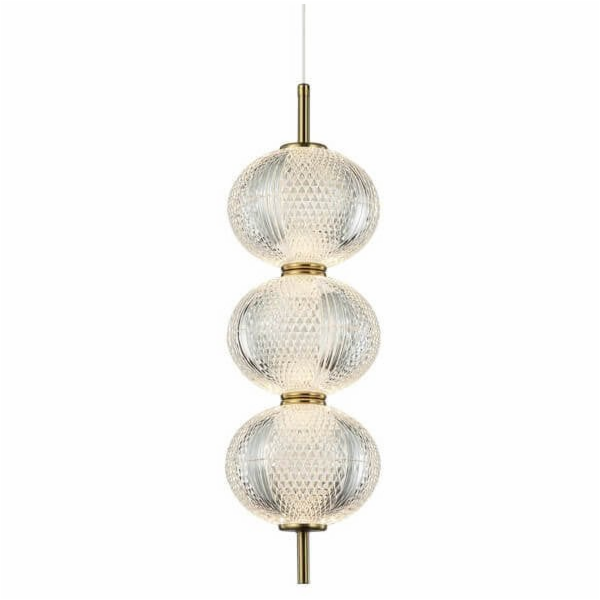 Italux Lazie PND-29038-3-GD závěsná lampa 3x13W LED 3000K...