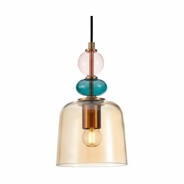 Italux Namos PND-27092A-MC-BRO závěsná lampa moderní kovo...