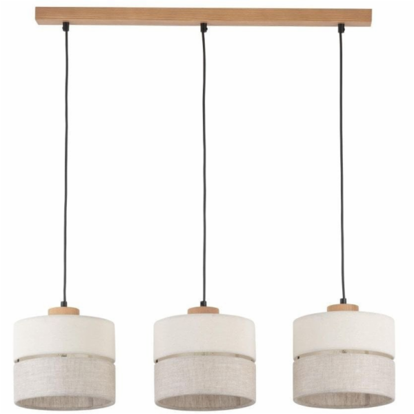 TKKRYWULT Závěsná lampa Tk Lighting Eco 5771 3x15W E27 če...