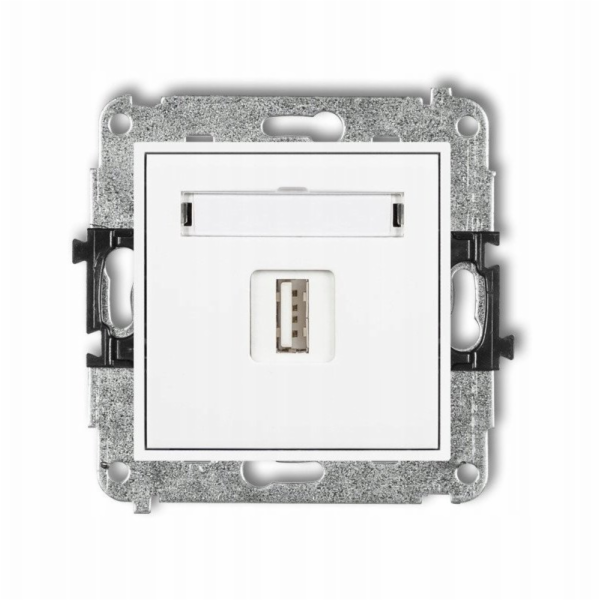 Karlik Nabíječka Mini MCUSB-1 USB, jednoduchá 5V 1A, bílá