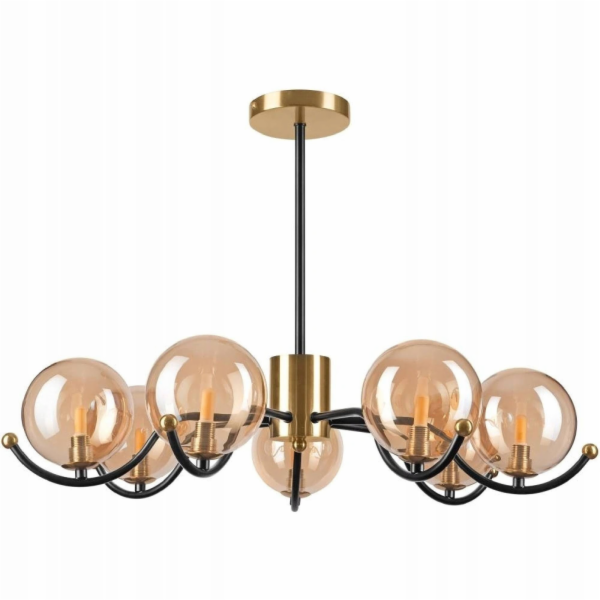 Lamkur Závěsná lampa Georgia 49298 7x5W G9 zlatá/černá