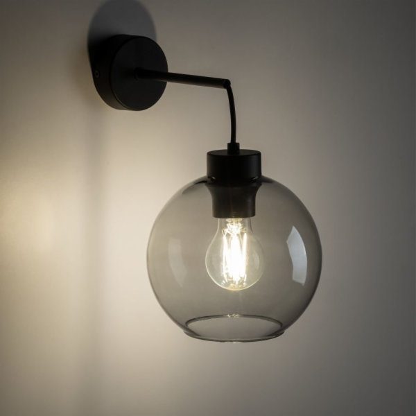 TK Lighting Nástěnná lampa Cubus 10243 1x15W E27 grafit/č...
