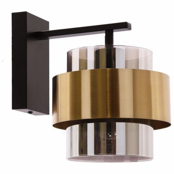 Candellux Nástěnná lampa SPIEGA ČERNÁ MOSAZNÁ NÁSTĚNNÁ SV...