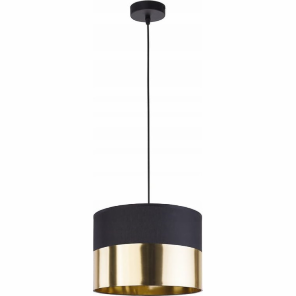 TK Lighting Závěsná stropní lampa 110 cm Černo-zlaté stín...