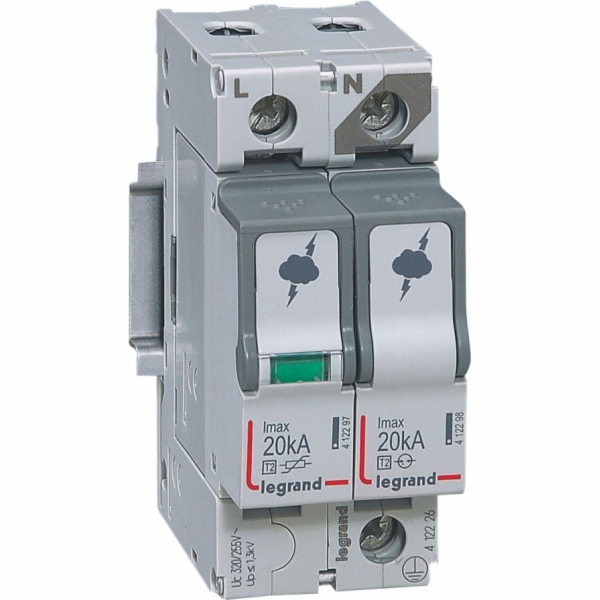 Legrand Svodič přepětí C 1P+N 20kA 1,2kV (412226)