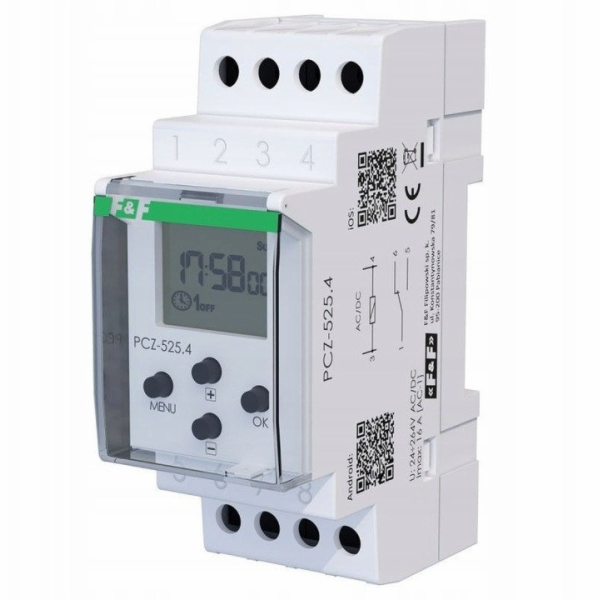 FF Programovatelný astronomický časovač F&F PCZ-525.4 16A...