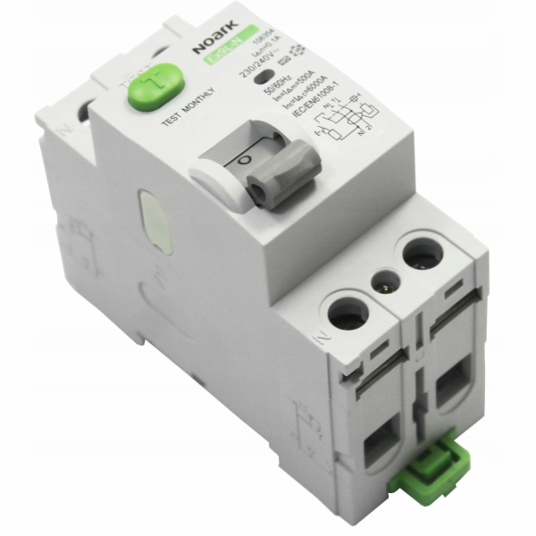 Noark Proudový chránič Ex9L-N 108349 2P 25A 30mA 50Hz IP2...