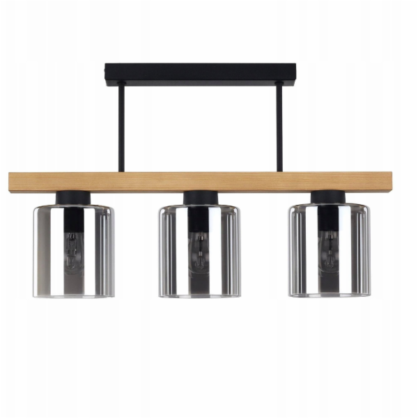 TK Lighting Stropní svítidlo Norman 10193 3x15W E27 dřevě...