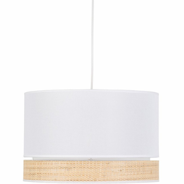 TK Lighting Závěsná lampa Paglia 4768 1x15W E27 bílá/ratan