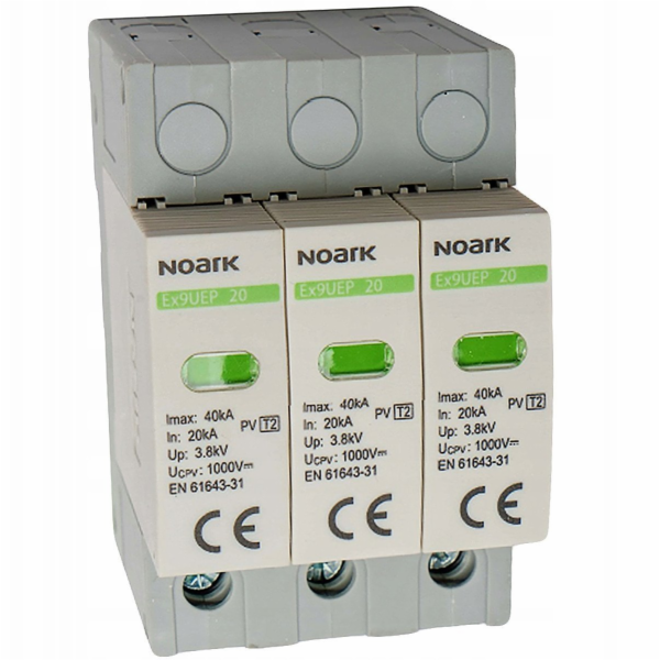 Noark Svodič přepětí 112894 typu II 1200 V DC, šířka 3 mo...