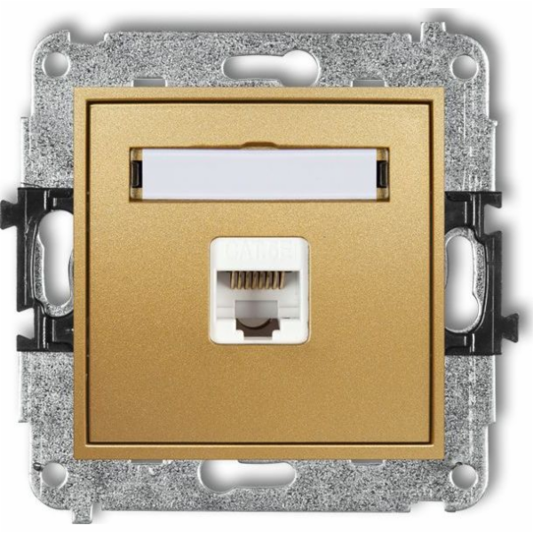 Karlik MINI Jednoduchá počítačová zásuvka 1xRJ45 kat. 5e ...
