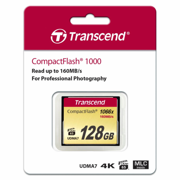 Transcend CompactFlash 1000 128GB, paměťová karta