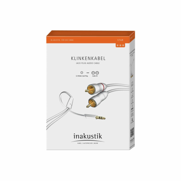 in-akustik Star Audio Kabel 3,5 mm Jack - Cinch 5,0 m