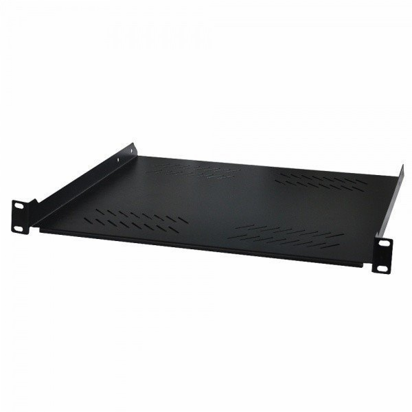 XtendLan 19" police s perforací 2U/280mm, nosnost 45kg, č...