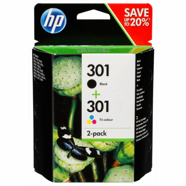 HP N9J72AE Combo 2-Pack BK/Color c. 301