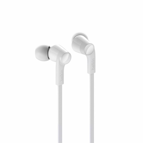 Belkin Rockstar USB-C konektor sluchátka bílá