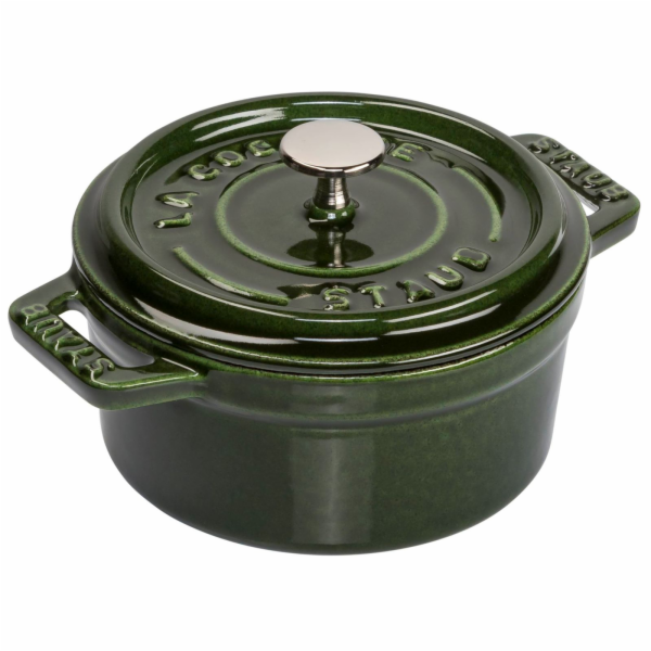 Staub Mini Cocotte 10cm kulaty  zeleny litina