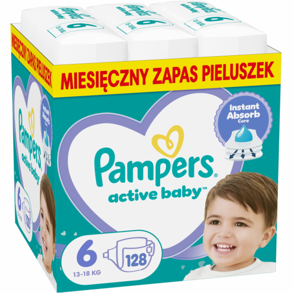 Plenky Pampers AB 6 128 ks.