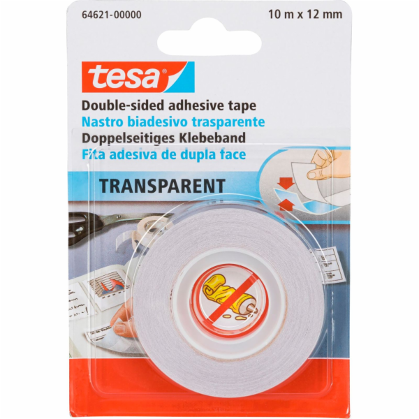 Tesa Double Sid. Páska 10m x 12mm transparentní 64621