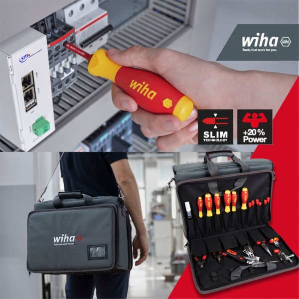 Wiha Werkzeug-Set Service-Techniker (rot/gelb, 30-teilig,...