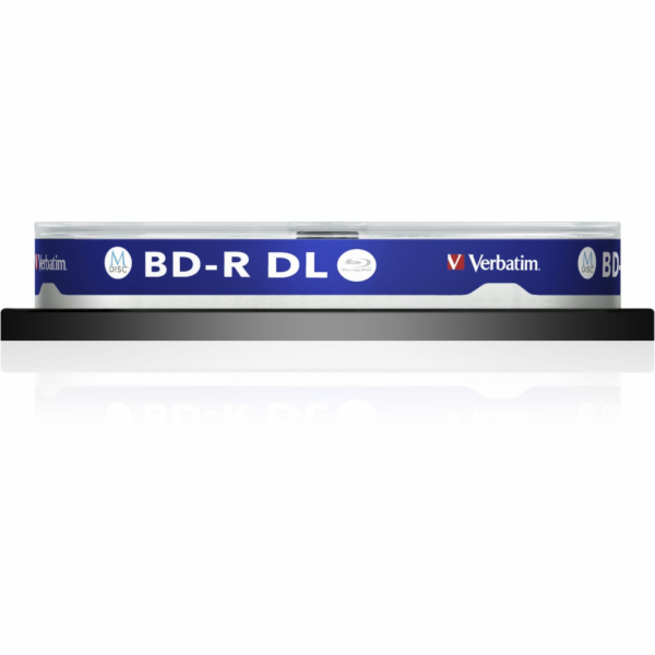 1x10 Verbatim M-Disc BD-R BluRay 50GB 6x Speed Cakebox pr...