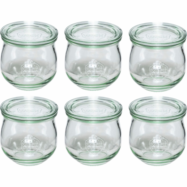 WECK Tulpenform-Glas 370ml 6er Pack