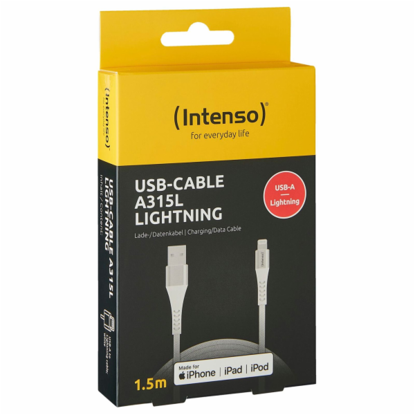 Intenso USB kabel A315L (bílý, USB-A na Lightning)