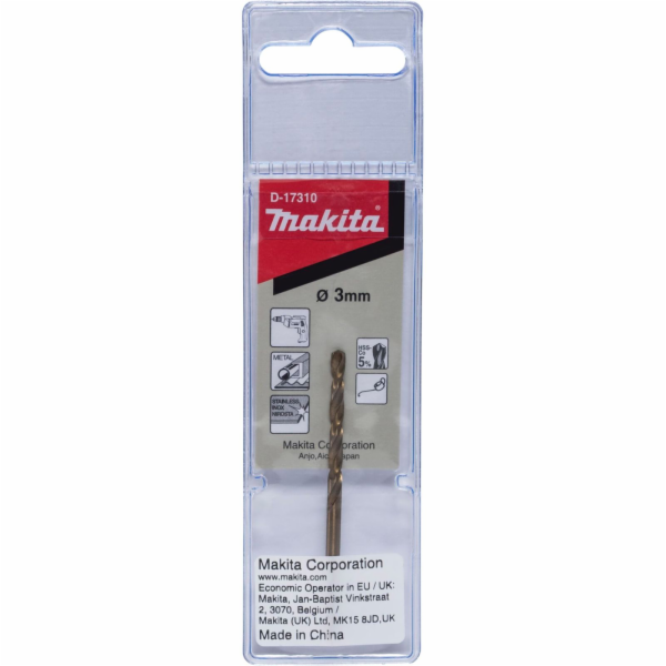 Vrták do kovu Makita D-17310, 3x61 mm