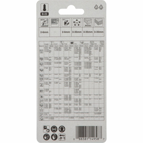 Pokosové pily na kov Makita A-85743 T118B, 5 ks.