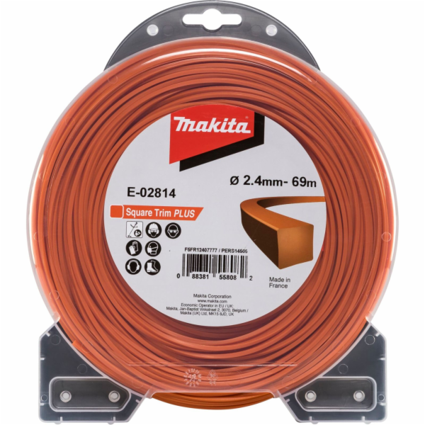 Řezací lano sekačky na trávu 2,4 mm/69 m čtverečních
