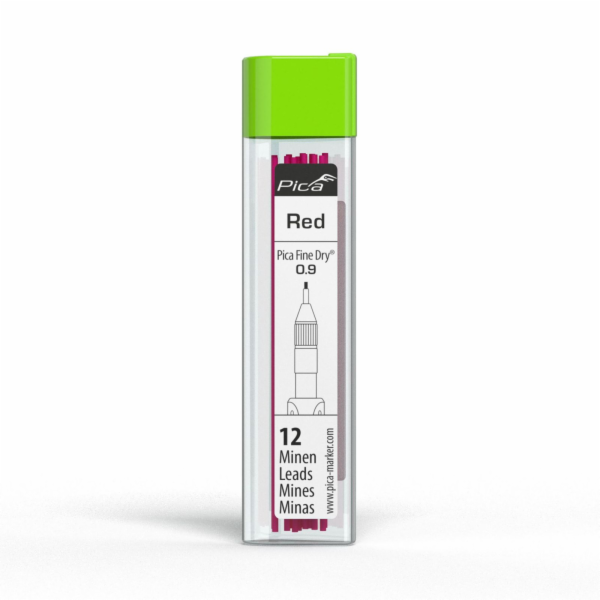 Pica Fine-Dry Minen-Set rot