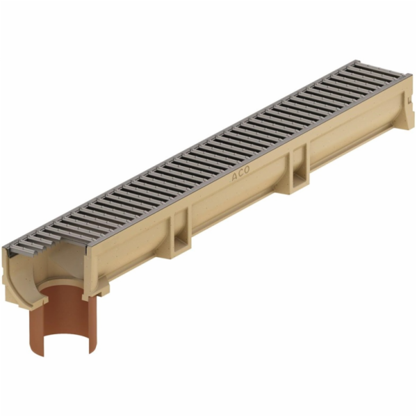 Drenážní žlab s trubkou O 110 mm, A15 Aco Euroline, 1 m