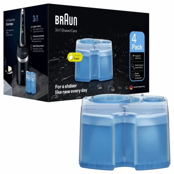 Braun 3-in-1 ShaverCare Reinigungskartuschen (4 Stück)