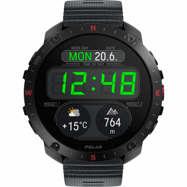 Chytré hodinky Polar POLAR GRIT X2 PRO Juodas/Juodas s HR