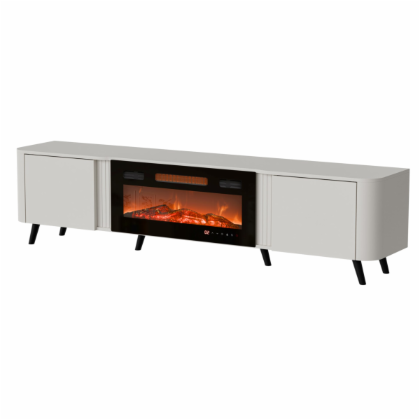 Cama Volare RTV skříňka 200 x 39 x 49 cm kašmír + krb