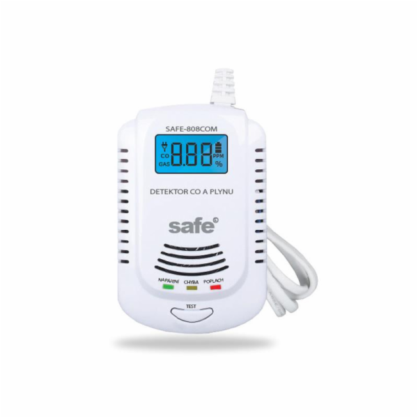 Kombinovaný detektor CO a výbušných plynů SAFE-808 COM