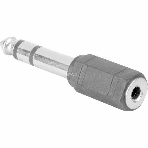 Goobay Adapter 3,5mm -> 6,3mm (schwarz/silber)