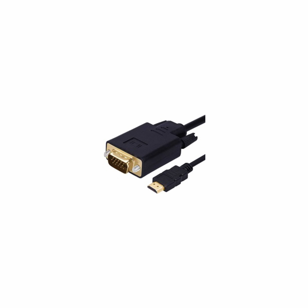 PremiumCord kabel s HDMI na VGA převodníkem, 2m
