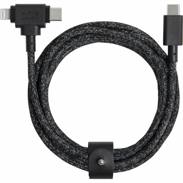 Native Union Kabel USB-C - USB-C + Lightning 1,8 m černý ...