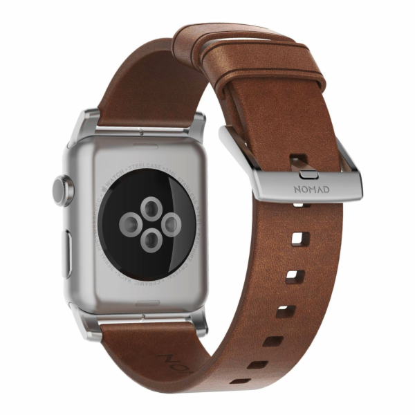 Řemínek Nomad NOMAD Moderní kožený hnědý 42mm / 44mm kone...
