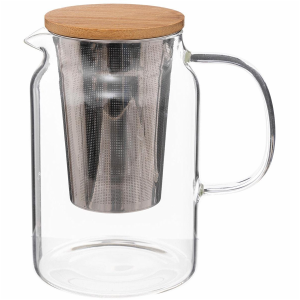SKLENĚNÁ KONVICE S VÍKEM 900ML