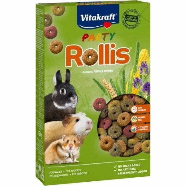 VITAKRAFT Party Rollis Funny Mix - lahůdka pro hlodavce a...