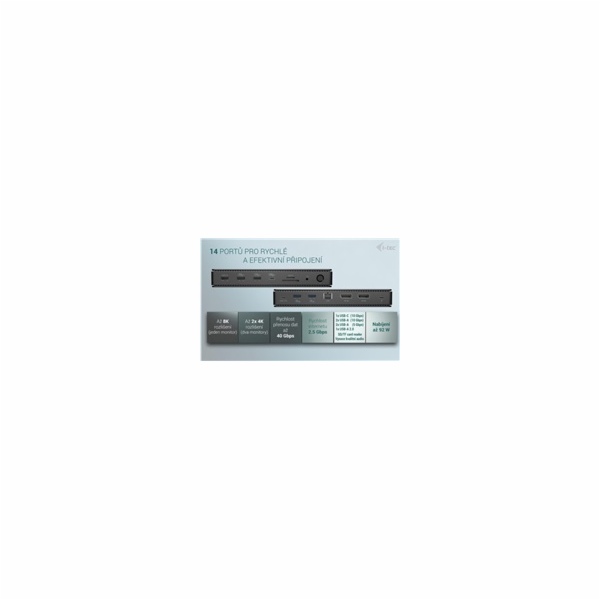 i-tec Thunderbolt4 2x Display Docking Station Gen3, 7x US...