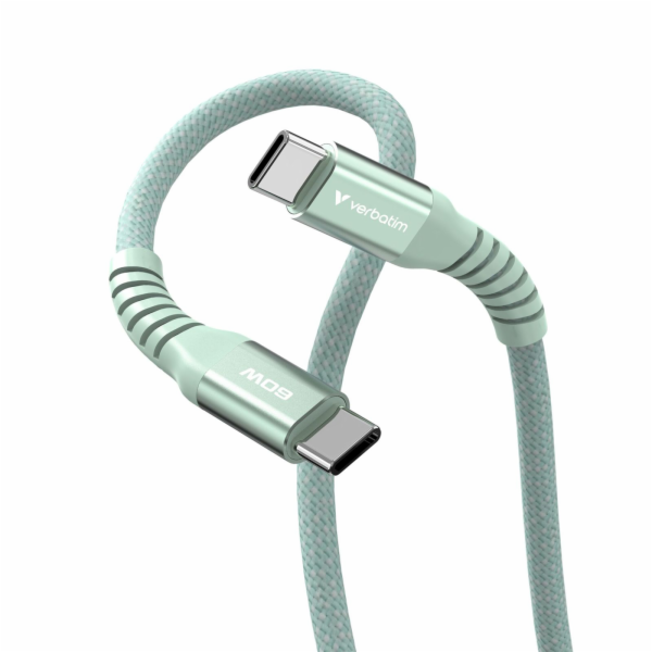 Verbatim Sync&Charge 60W 120cm USB-C/USB-C Magnetic grün ...