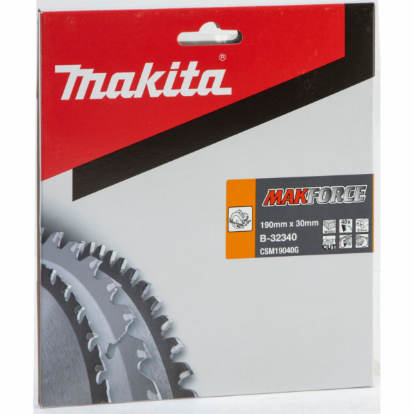 Makita MAKFORCE Sägeblatt 190x30x40Z