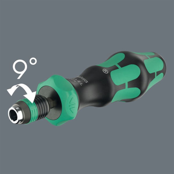 Wera 838 RA-R L Bits-Handhalter mit Ratschenfunktion (sch...